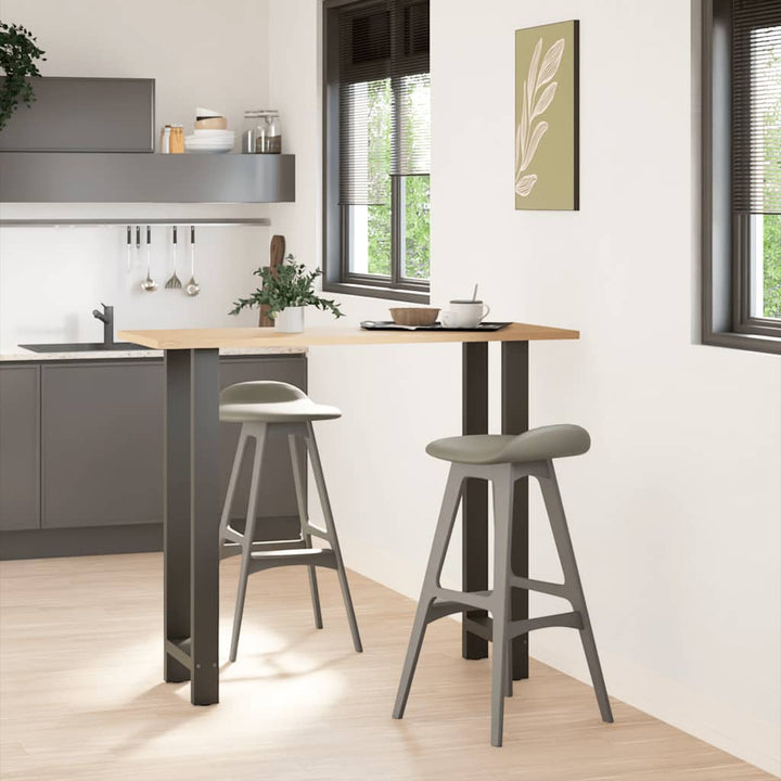 sofabordben 2 stk. 40x(110-111) cm stål antracitgrå