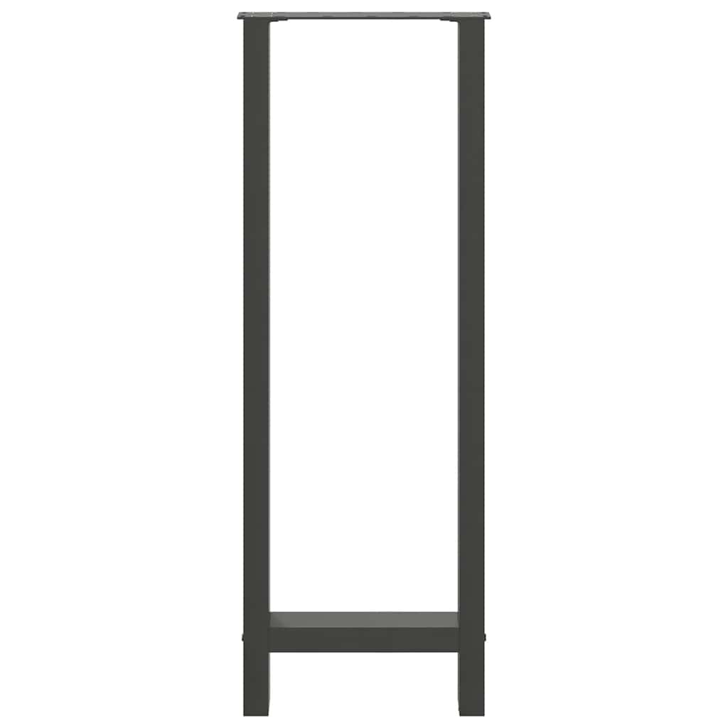 barbordsben antracit 2 stk. 50x(110-111) cm stål