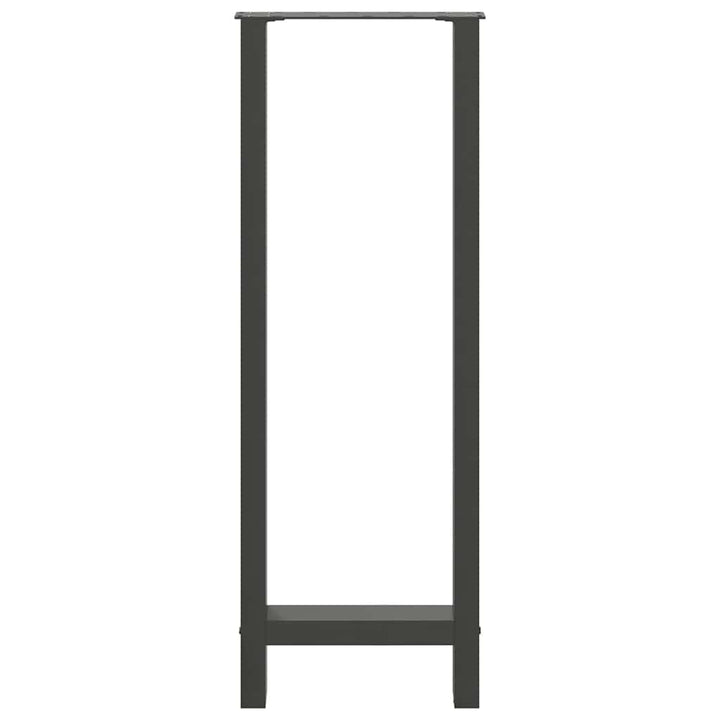 barbordsben antracit 2 stk. 50x(110-111) cm stål