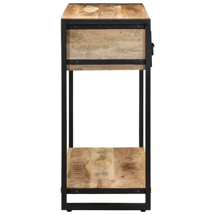 konsolbord 100x35x75 cm massivt ru mangotræ
