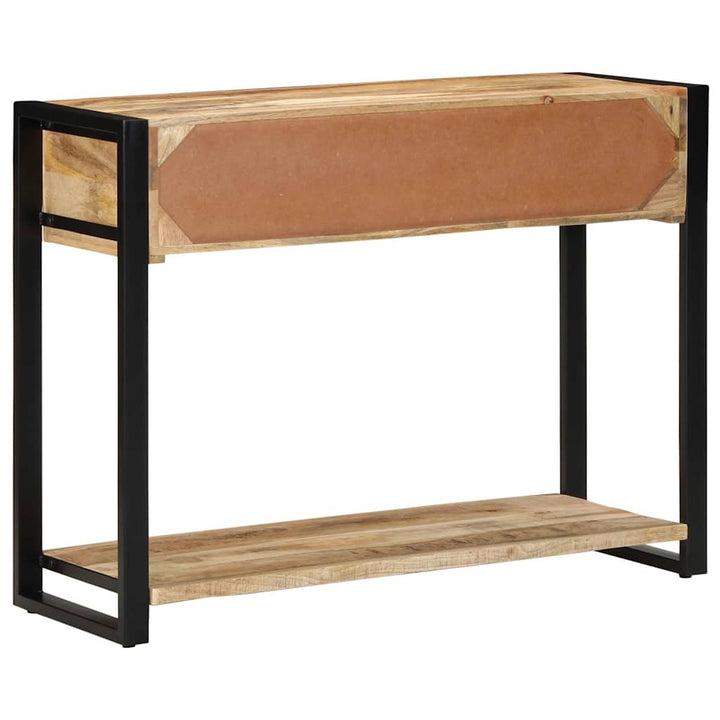 konsolbord 100x35x75 cm massivt ru mangotræ