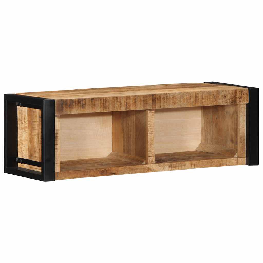 tv-bord 80x30x25 cm massivt ru mangotræ