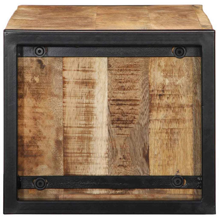 tv-bord 80x30x25 cm massivt ru mangotræ