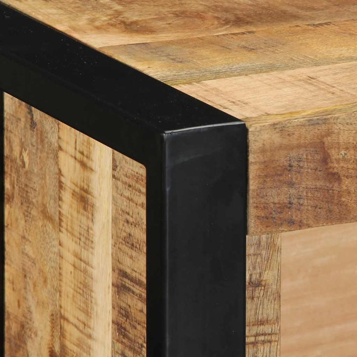 tv-bord 80x30x25 cm massivt ru mangotræ