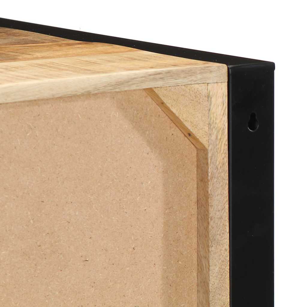 sengeskabe 2 stk 40x35x25 cm massivt ru mangotræ