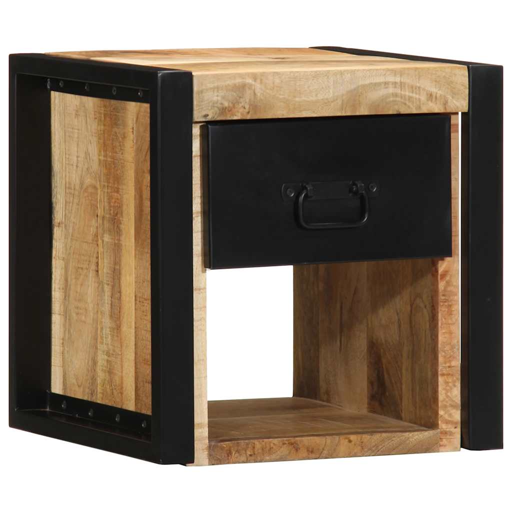 sengeskabe 2 stk 40x35x40 cm massivt ru mangotræ