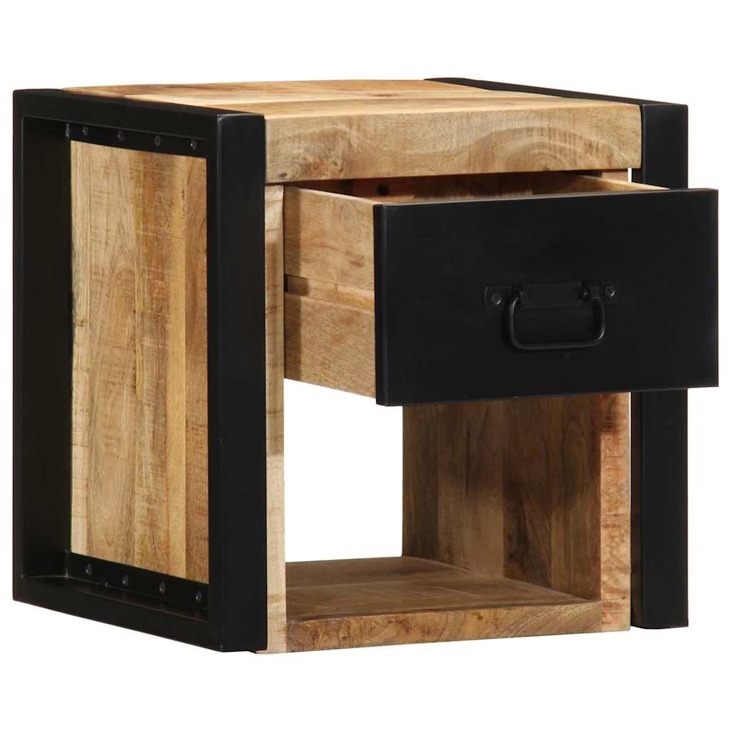 sengeskabe 2 stk 40x35x40 cm massivt ru mangotræ