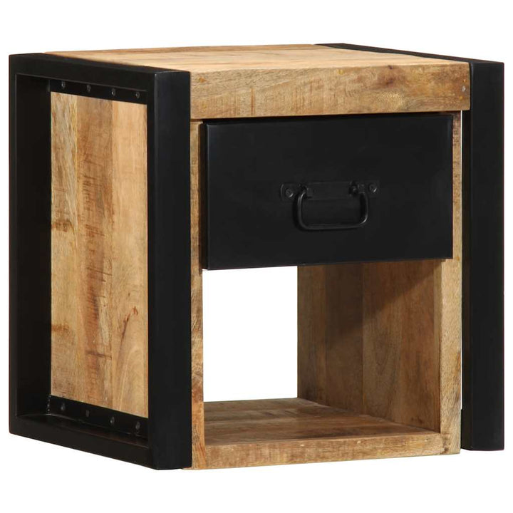 sengeskabe 2 stk 40x35x40 cm massivt ru mangotræ