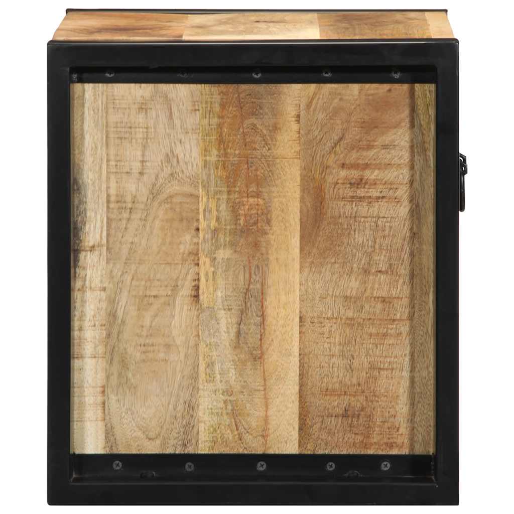 sengeskabe 2 stk 40x35x40 cm massivt ru mangotræ