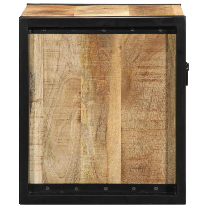 sengeskabe 2 stk 40x35x40 cm massivt ru mangotræ