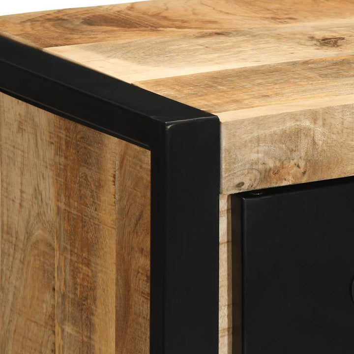 sengeskabe 2 stk 40x35x40 cm massivt ru mangotræ