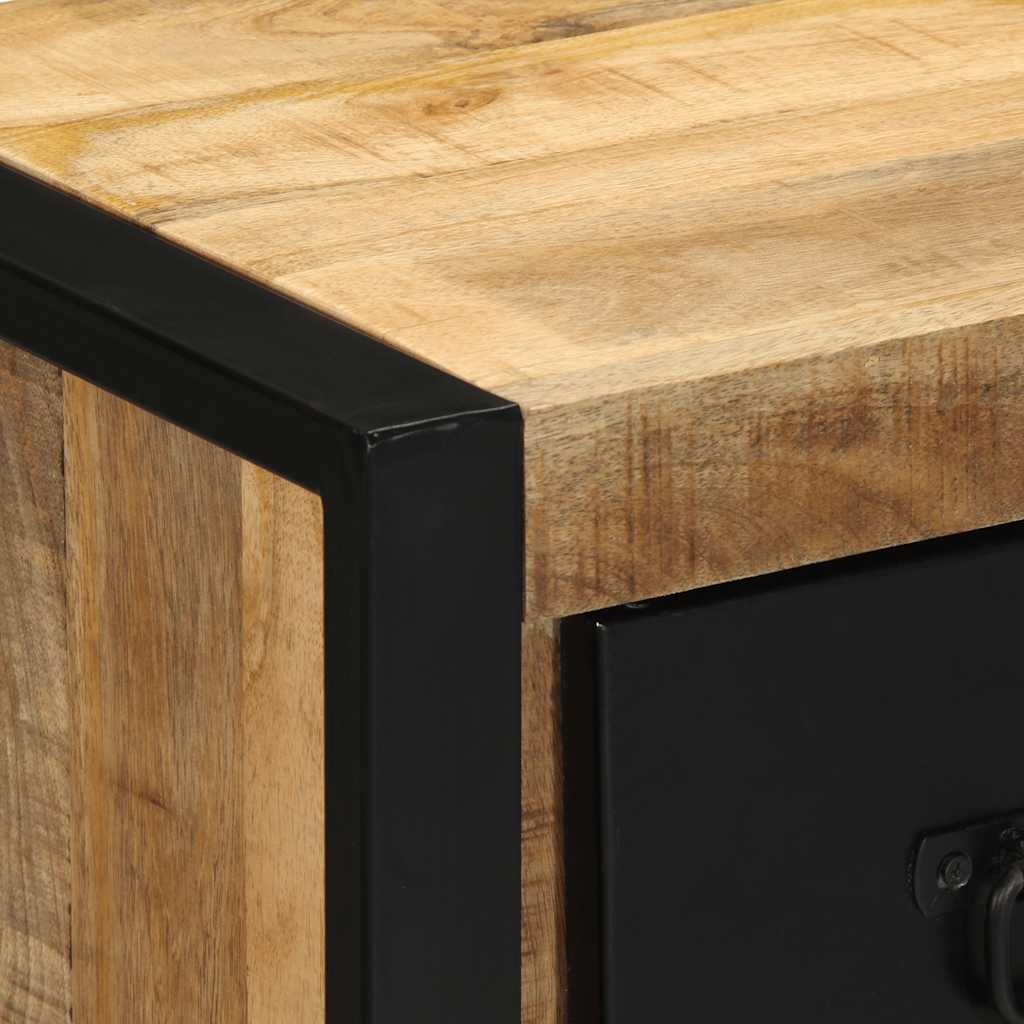sengeskabe 2 stk 40x35x40 cm massivt ru mangotræ