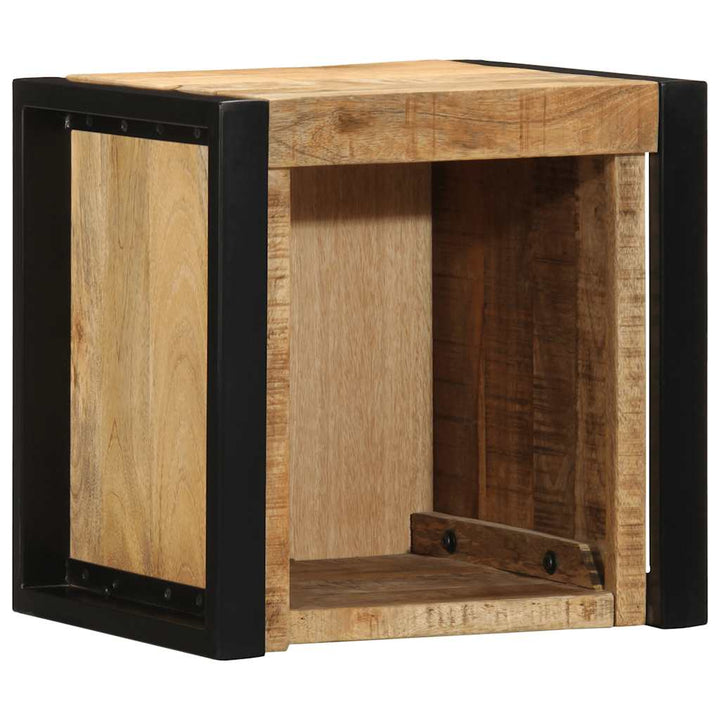 sengeskabe 2 stk 40x35x40 cm massivt ru mangotræ