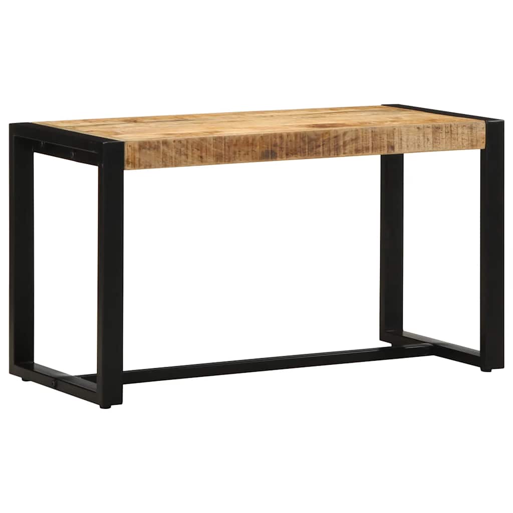 bænk 80x35x45 cm massivt ru mangotræ