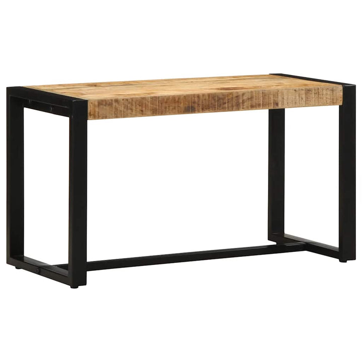 bænk 80x35x45 cm massivt ru mangotræ