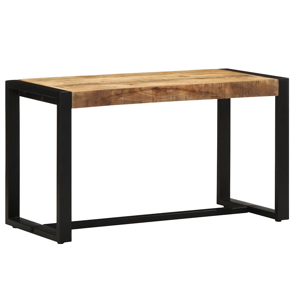 bænk 80x35x45 cm massivt ru mangotræ
