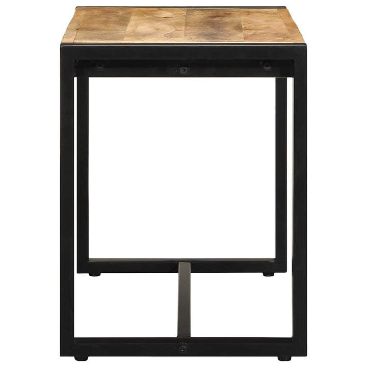 bænk 80x35x45 cm massivt ru mangotræ