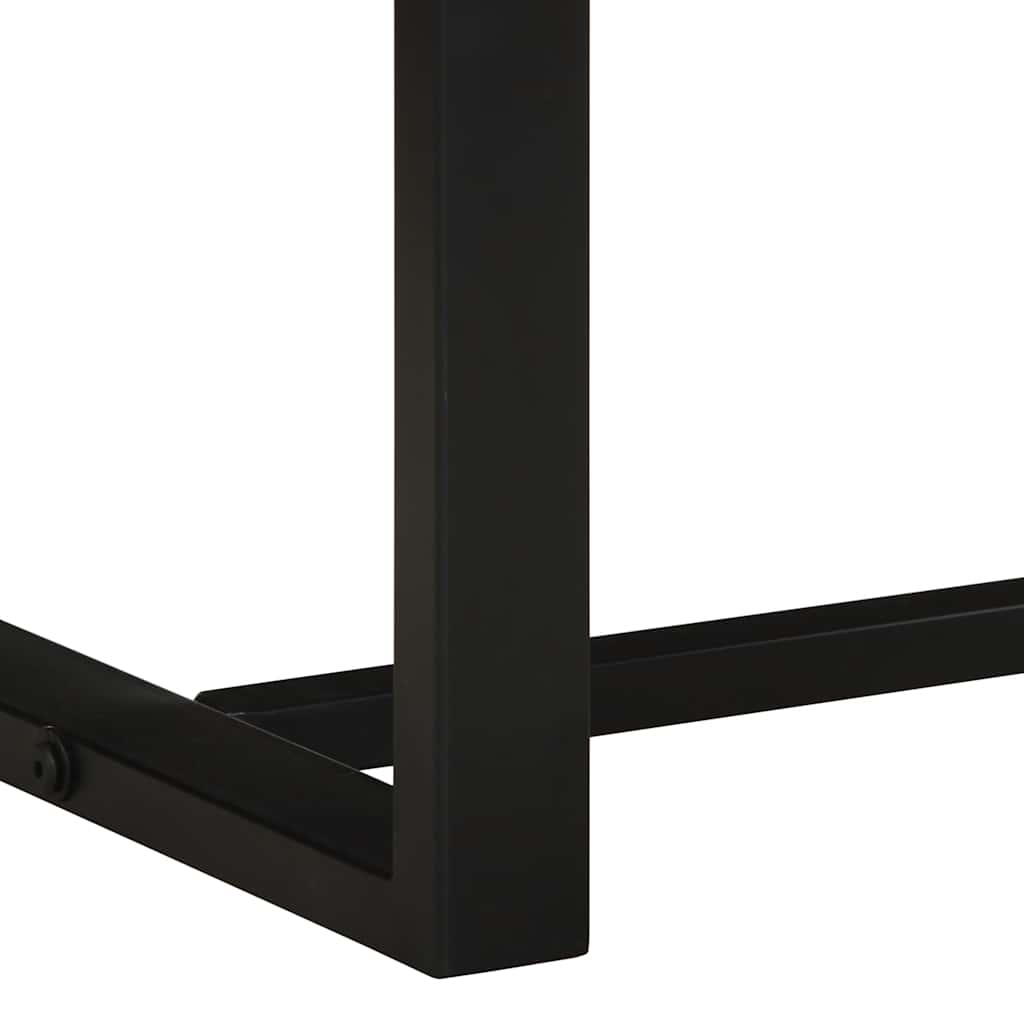 bænk 80x35x45 cm massivt ru mangotræ