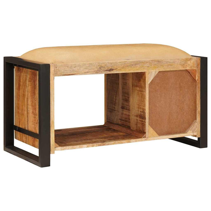 Opbevaringsbænk Brun 80 x 35 x 40 cm Massivt mangotræ