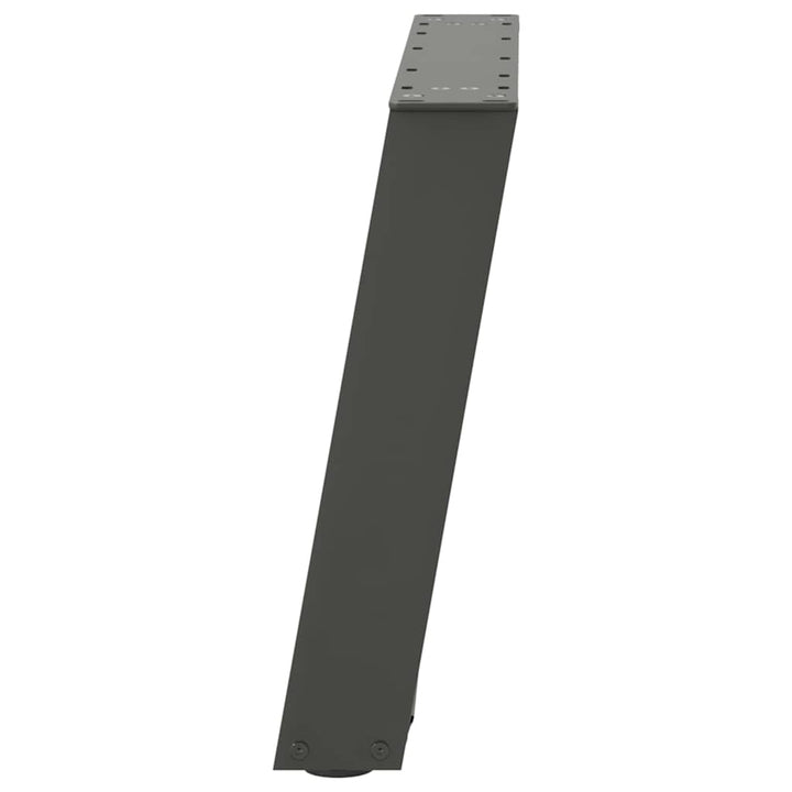 sofabordben U-formet 2 stk. 60x(42-43) cm stål antracitgrå