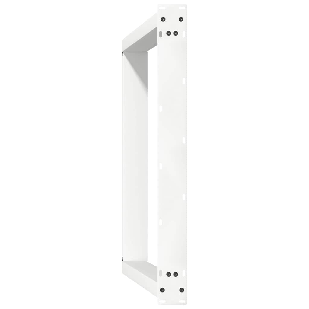 spisebordsben U-formet 2 stk. hvid 70 x (72-73) cm stål