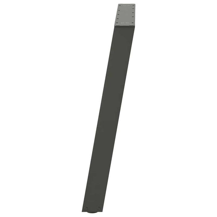 spisebordsben U-formet 2 stk. antracit 70 x (72-73) cm stål