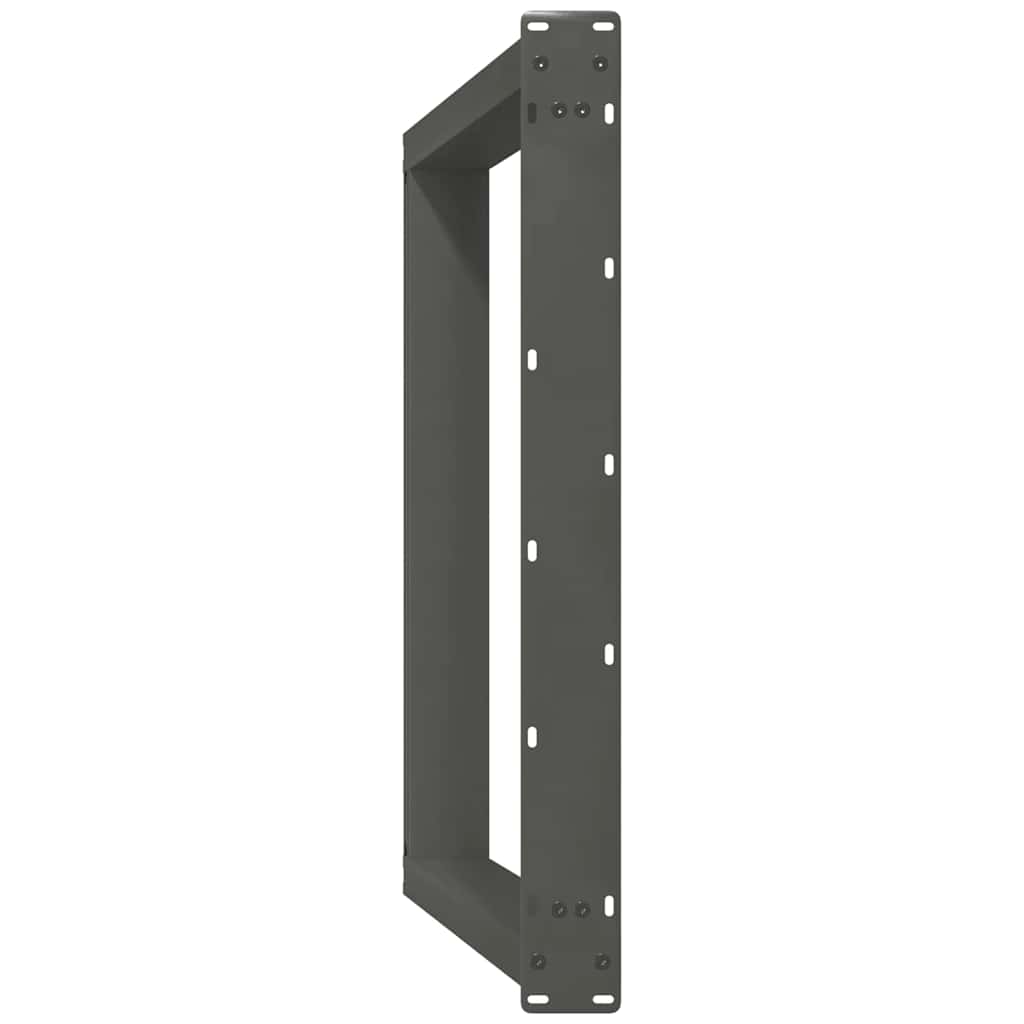 spisebordsben U-formet 2 stk. antracit 70 x (72-73) cm stål
