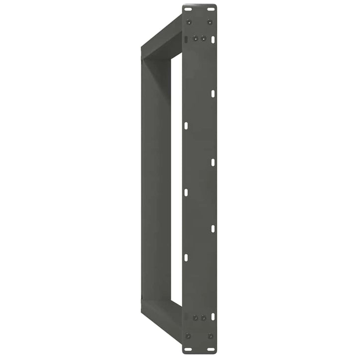 spisebordsben U-formet 2 stk. antracit 70 x (72-73) cm stål