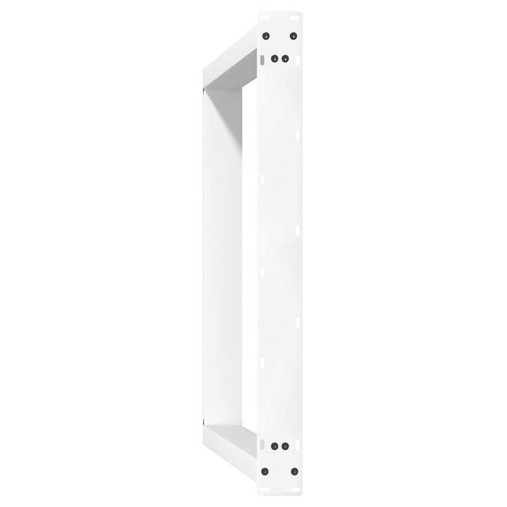spisebordsben U-formet 2 stk. hvid 90 x (72-73) cm stål
