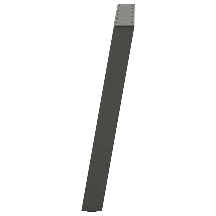 spisebordsben U-formet 2 stk. antracit 90x(72-73) cm stål