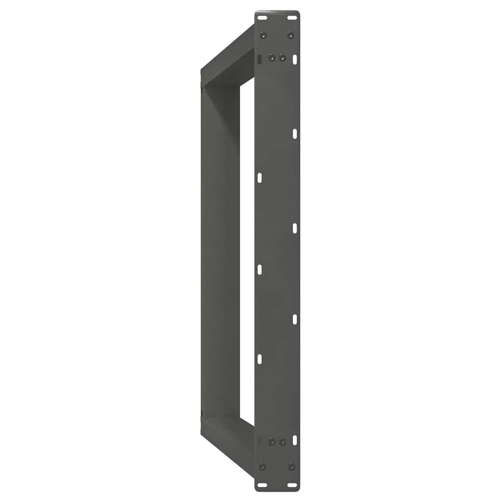 spisebordsben U-formet 2 stk. antracit 90x(72-73) cm stål