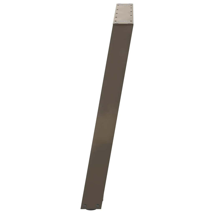 spisebordsben U-formet 2 stk. naturstål 90 x (72-73) cm stål