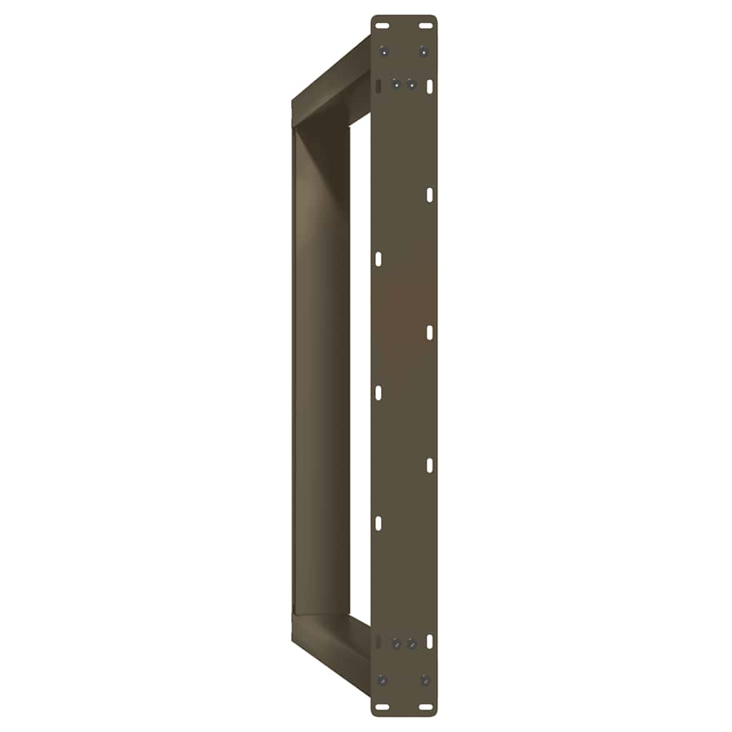 spisebordsben U-formet 2 stk. naturstål 90 x (72-73) cm stål