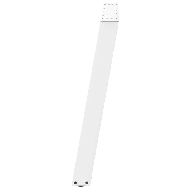 spisebordsben U-formet 2 stk. hvid 100x(72-73) cm stål