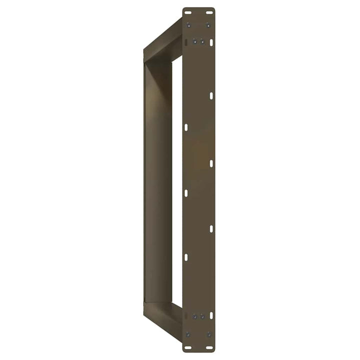 spisebordsben U-formet 2 stk. naturstål 100x(72-73) cm stål