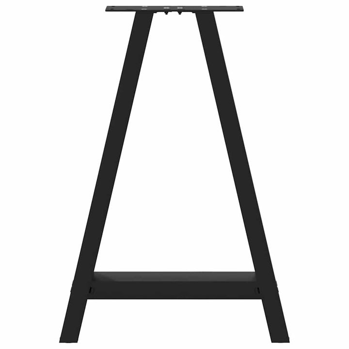 sofabordben A-formet 2 stk 50x(72-73) cm stål sort