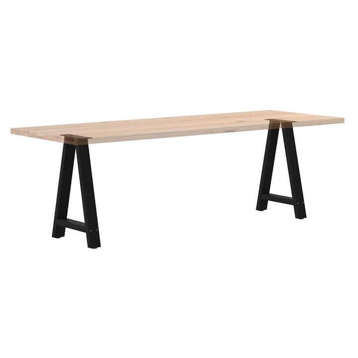 sofabordben A-formet 2 stk 50x(72-73) cm stål sort