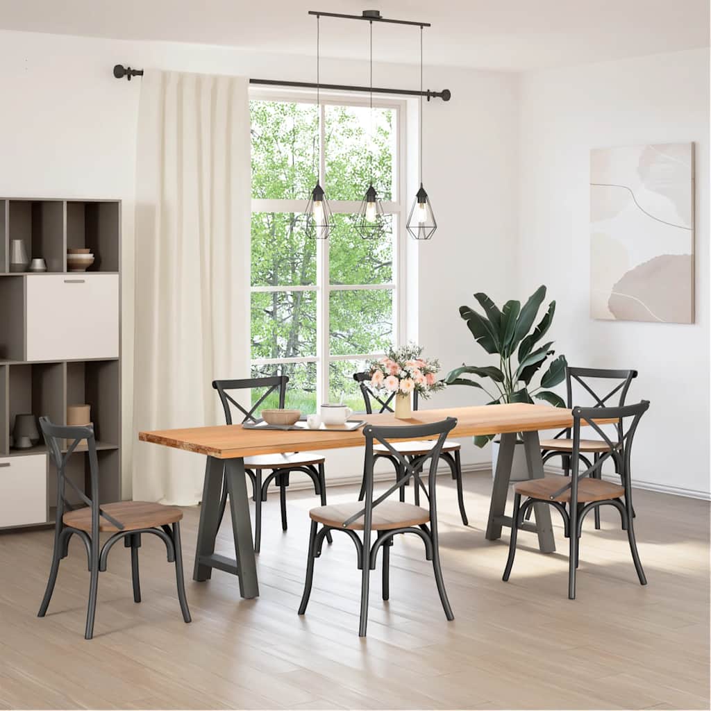 sofabordben A-formet 2 stk 50x(72-73) cm stål antracitgrå