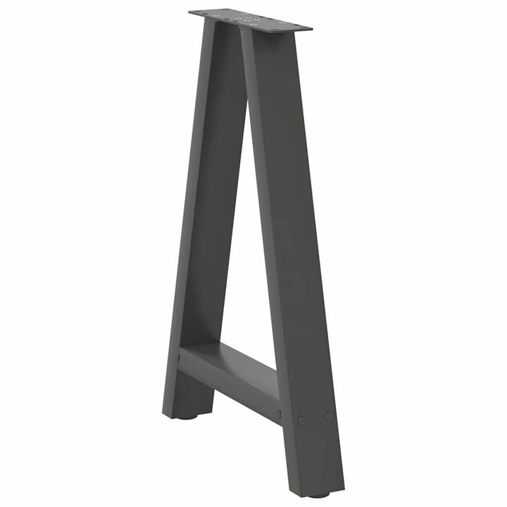 sofabordben A-formet 2 stk 50x(72-73) cm stål antracitgrå