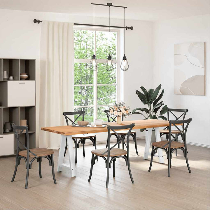 sofabordben A-formet 2 stk 60x(72-73) cm stål hvid