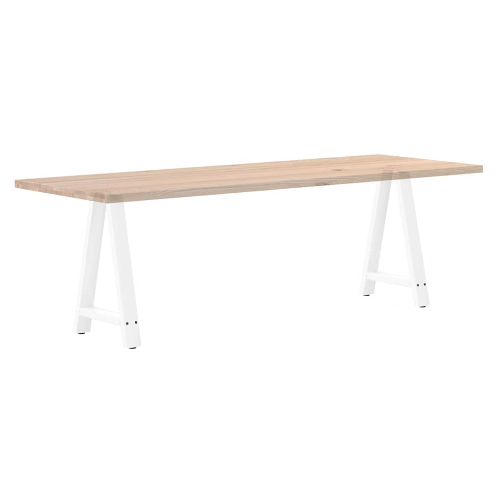 sofabordben A-formet 2 stk 60x(72-73) cm stål hvid