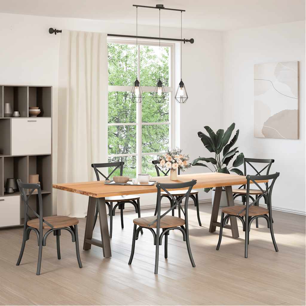 sofabordben A-formet 2 stk 60x(72-73) cm stål