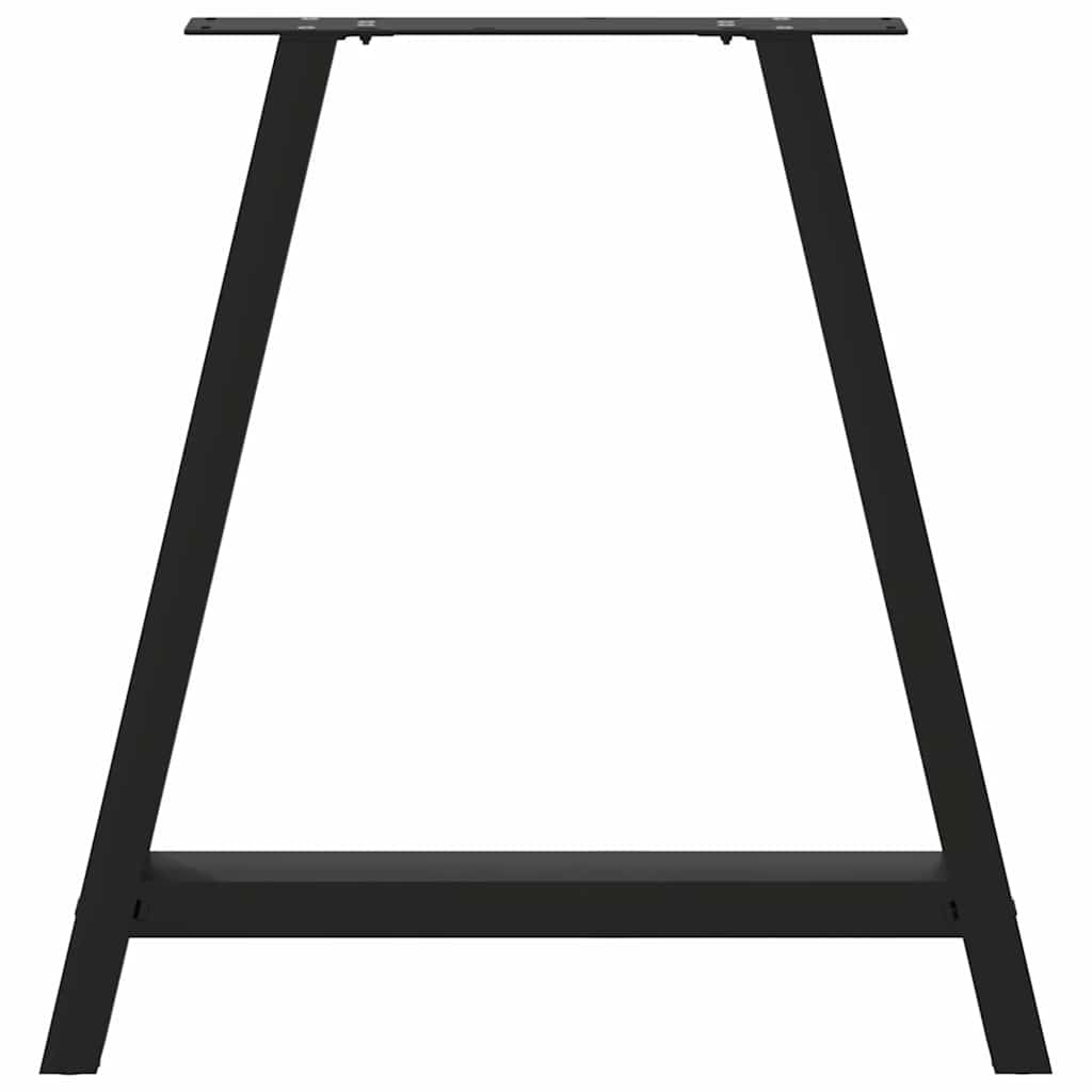 sofabordben A-formet 2 stk 70x(72-73) cm stål sort