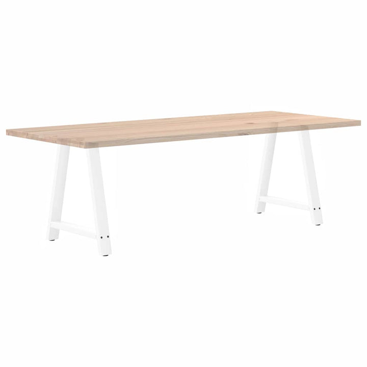 sofabordben A-formet 2 stk 70x(72-73) cm stål hvid