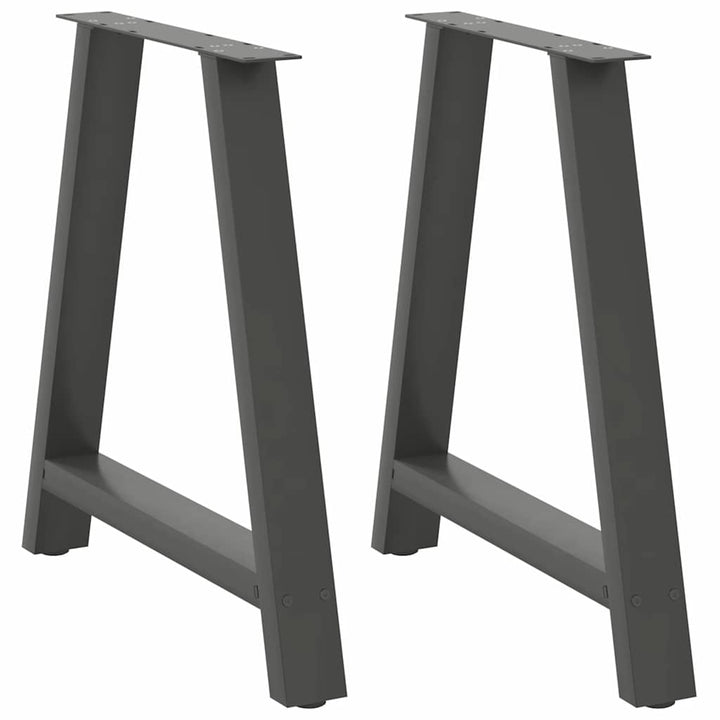 sofabordben A-formet 2 stk 70x(72-73) cm stål antracitgrå