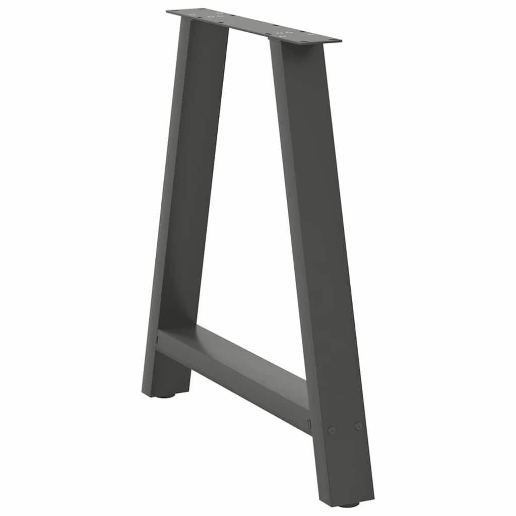 sofabordben A-formet 2 stk 70x(72-73) cm stål antracitgrå