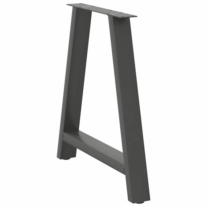 sofabordben A-formet 2 stk 70x(72-73) cm stål antracitgrå