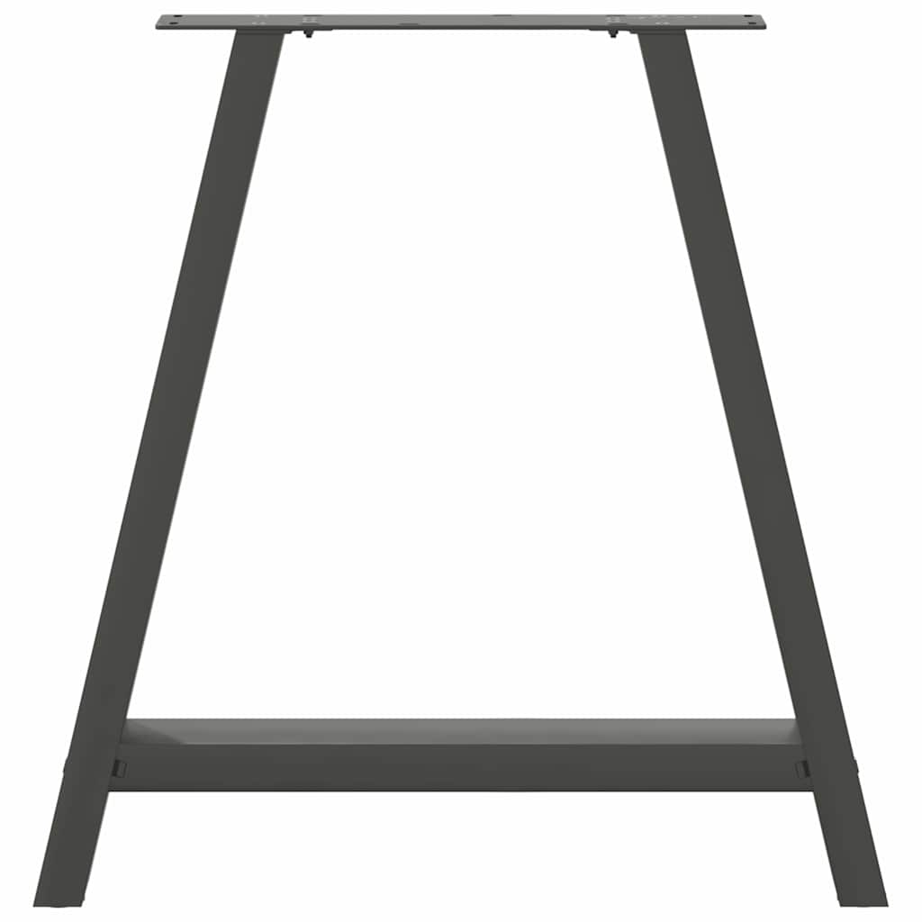 sofabordben A-formet 2 stk 70x(72-73) cm stål antracitgrå