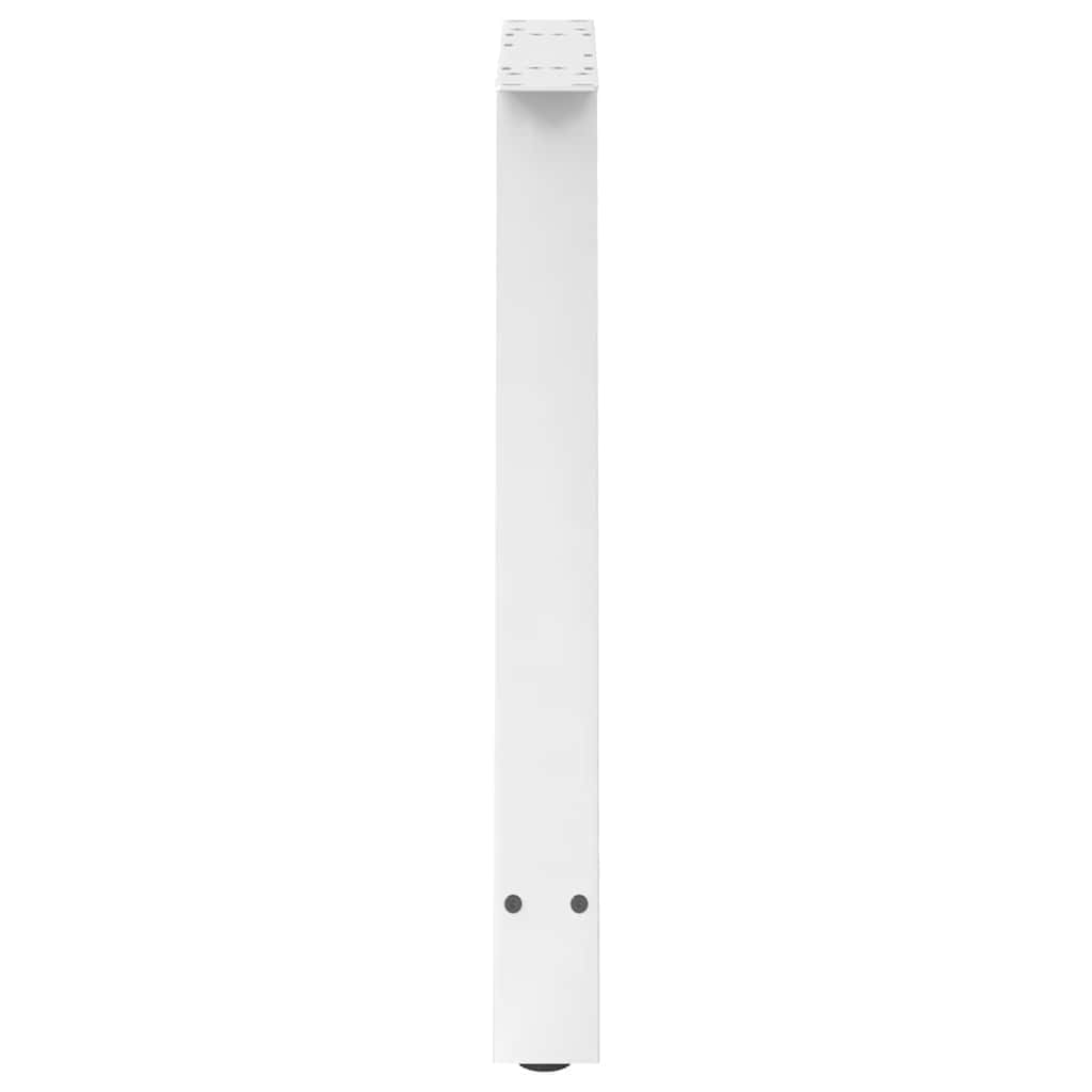 sofabordben A-formet 2 stk 80x(72-73) cm stål hvid