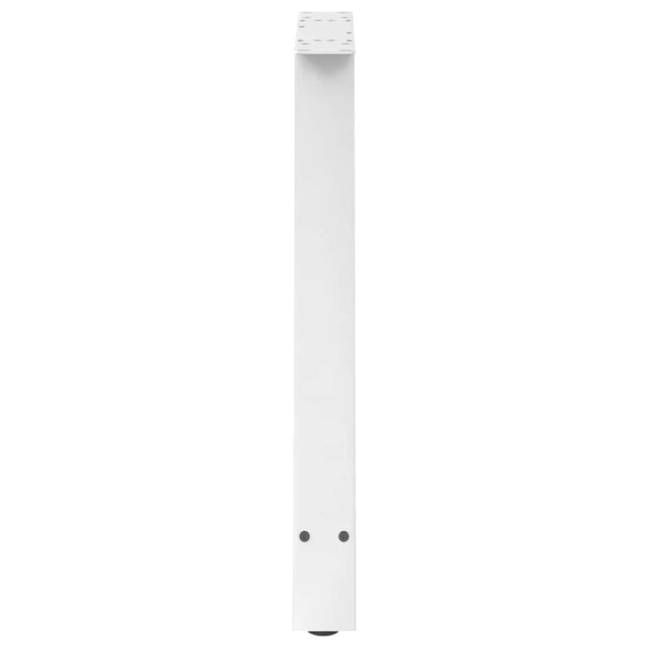sofabordben A-formet 2 stk 80x(72-73) cm stål hvid
